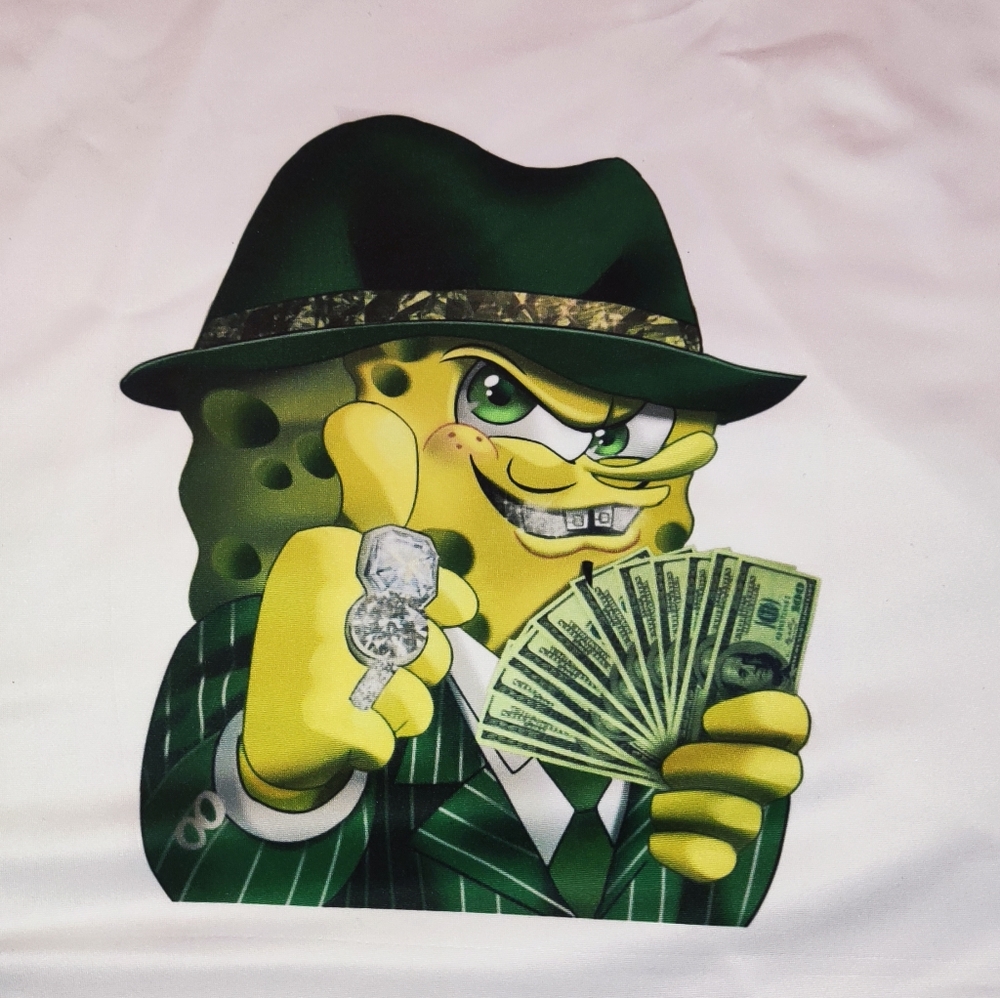 Custom Made T-shirt Ghetto SpongeBob